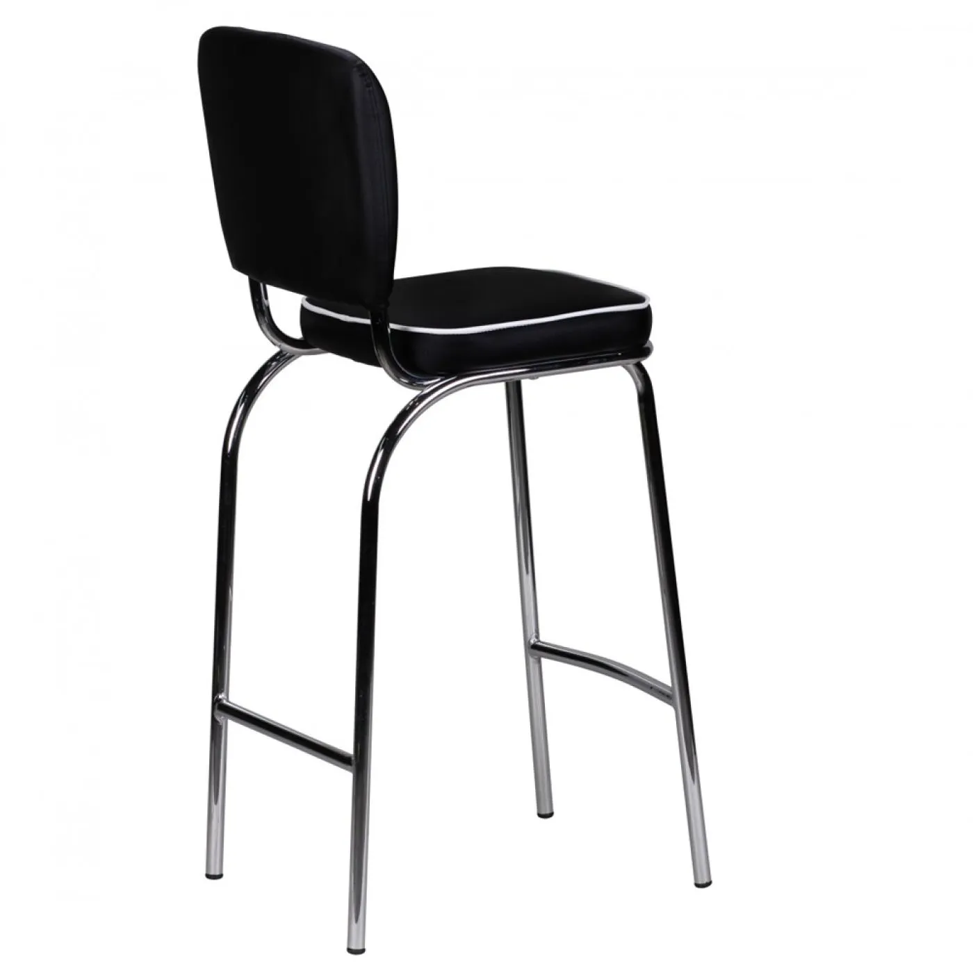 Barstuhl Deni | Retro Vintage | schwarz / weiß