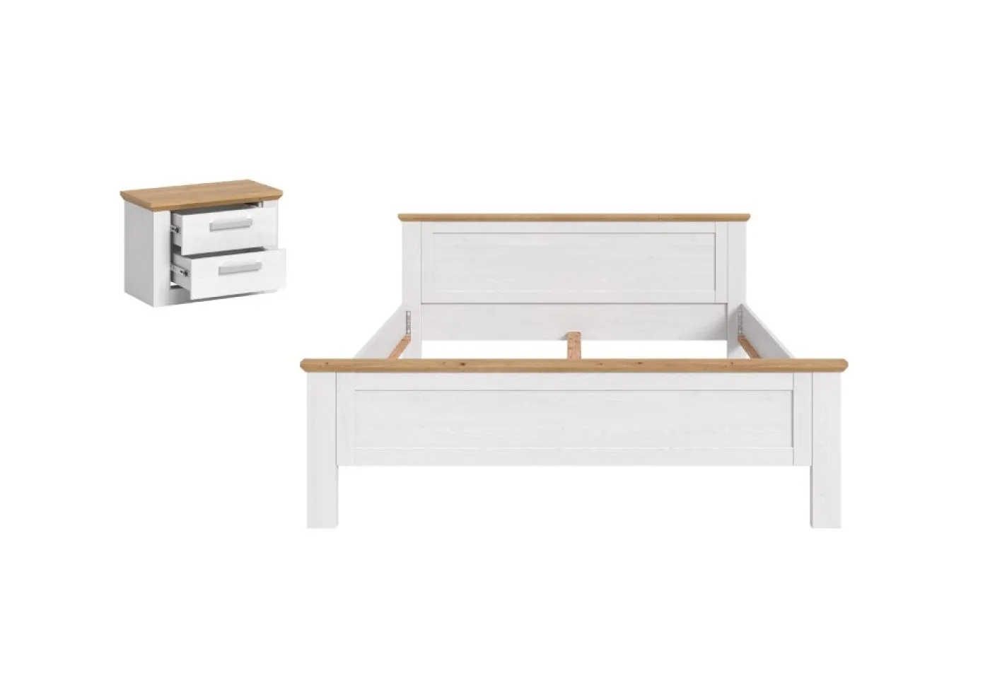 Bettanlage Verona | mit Nachttisch | Artisan / Sibiu Lärche
