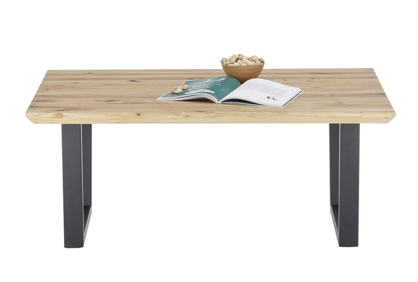Couchtisch Asola | Eiche | T-Fuß | Eiche / schwarz | verschiedene Größen