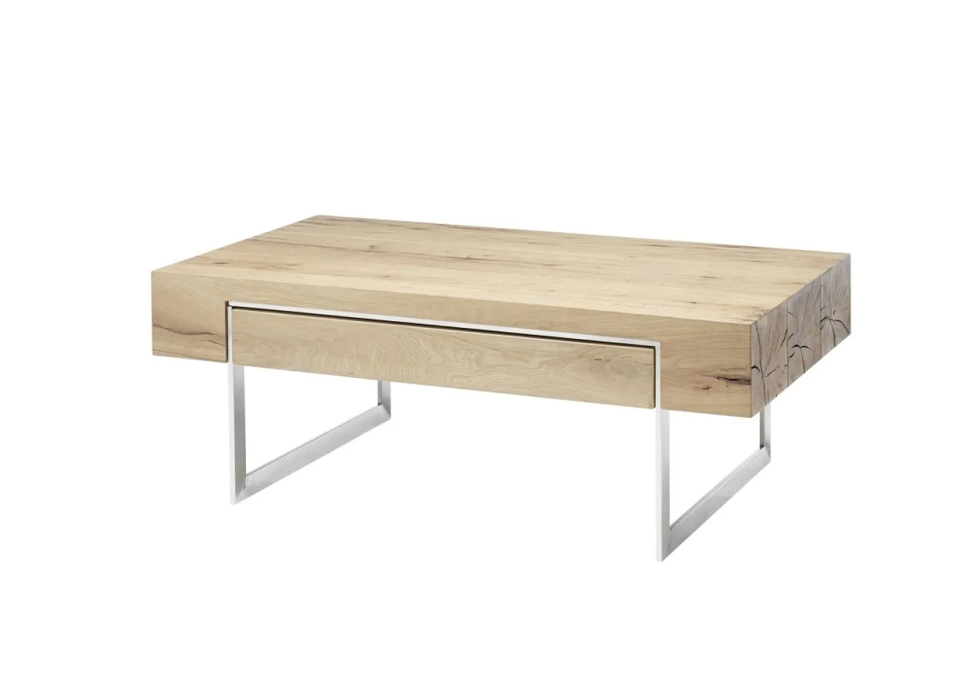 Couchtisch Birmingham | Asteiche | mit Schubkasten | 110x60 | Eichefarben