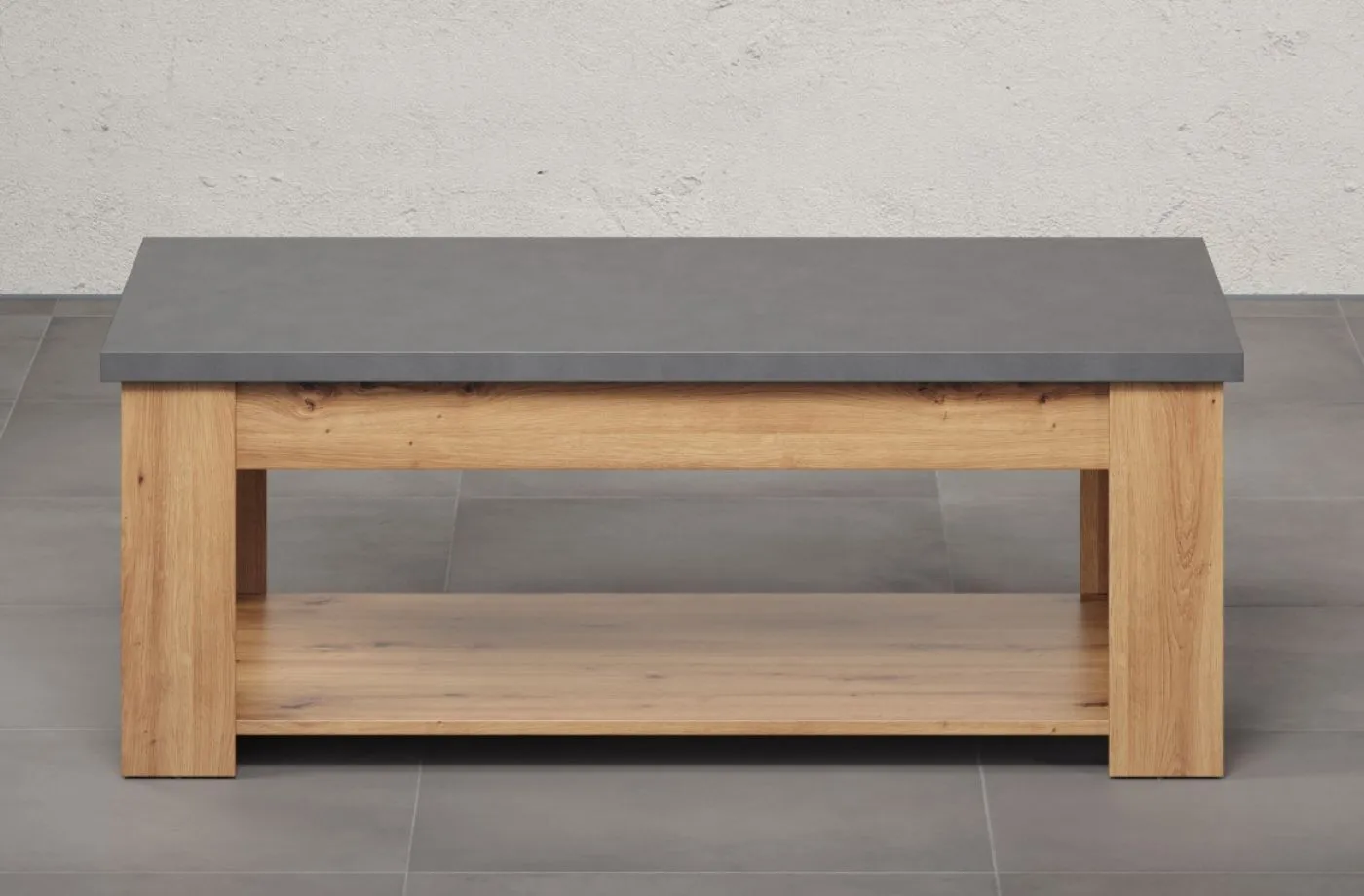 Couchtisch Follow | Artisan Eiche / Matera grau