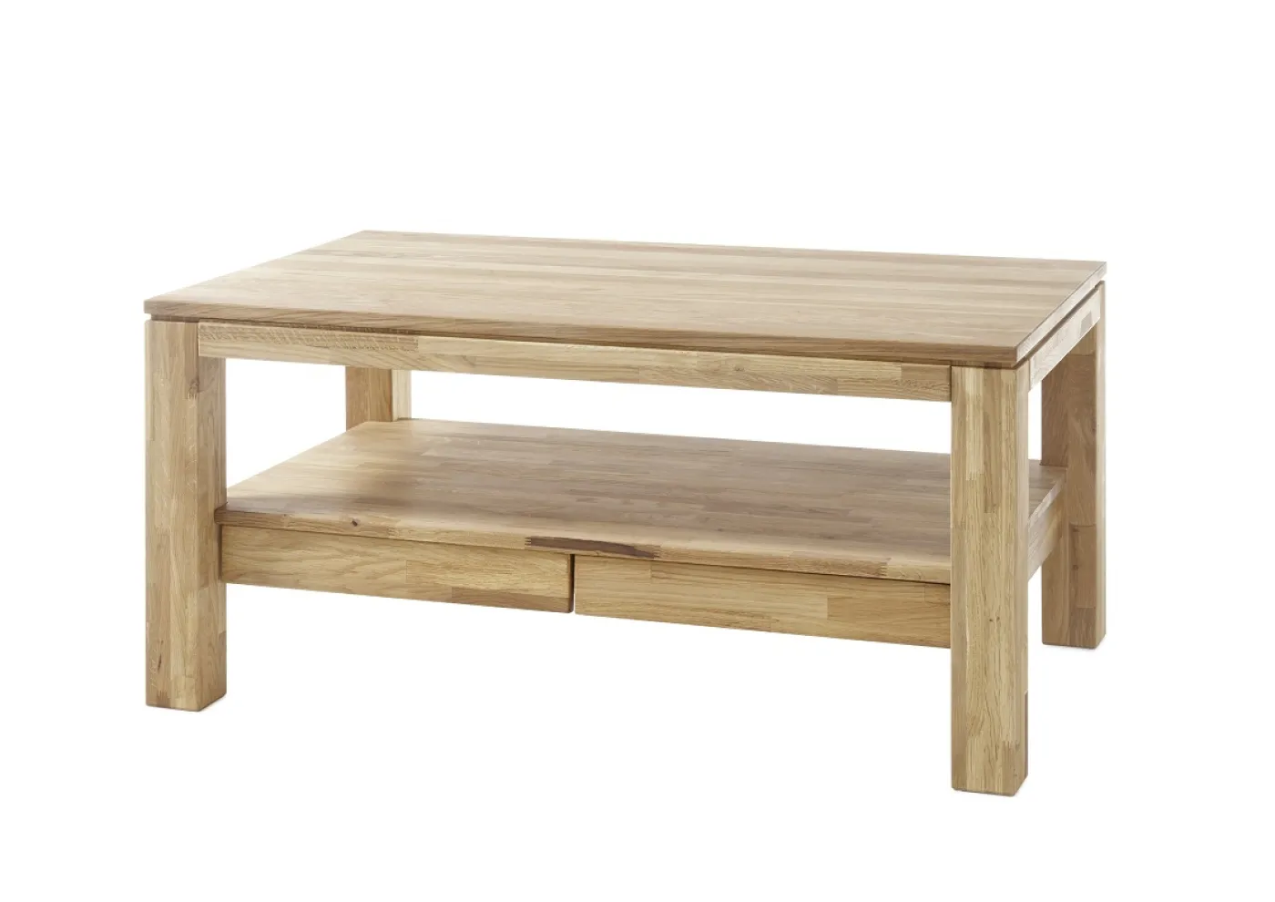 Couchtisch Gordon | Asteiche massiv | mit Schubkästen | 115X70 | Eiche
