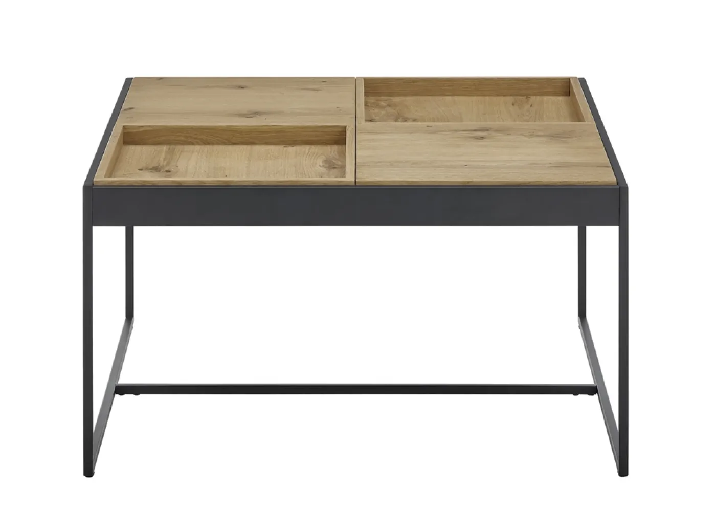Couchtisch Larkana | 83x45 | Eiche / schwarz