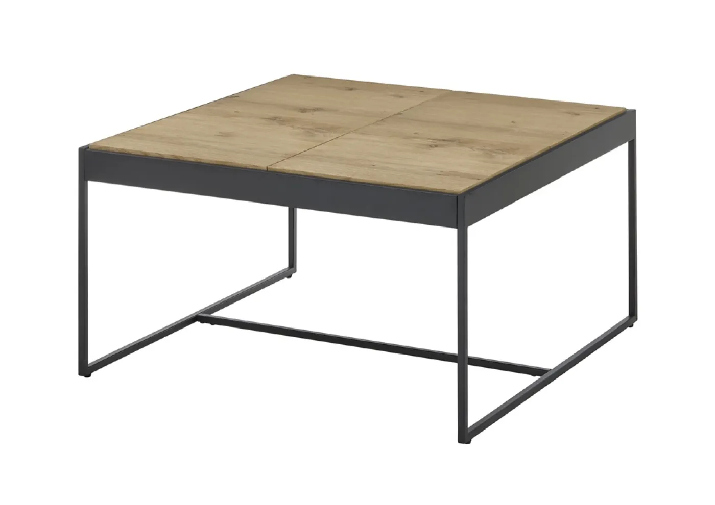 Couchtisch Larkana | 83x45 | Eiche / schwarz