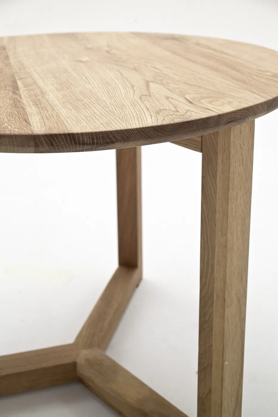 Couchtisch Set Sinio | 3-teilig | Asteiche massiv | Ø50/Ø45/Ø32 | Eichefarben