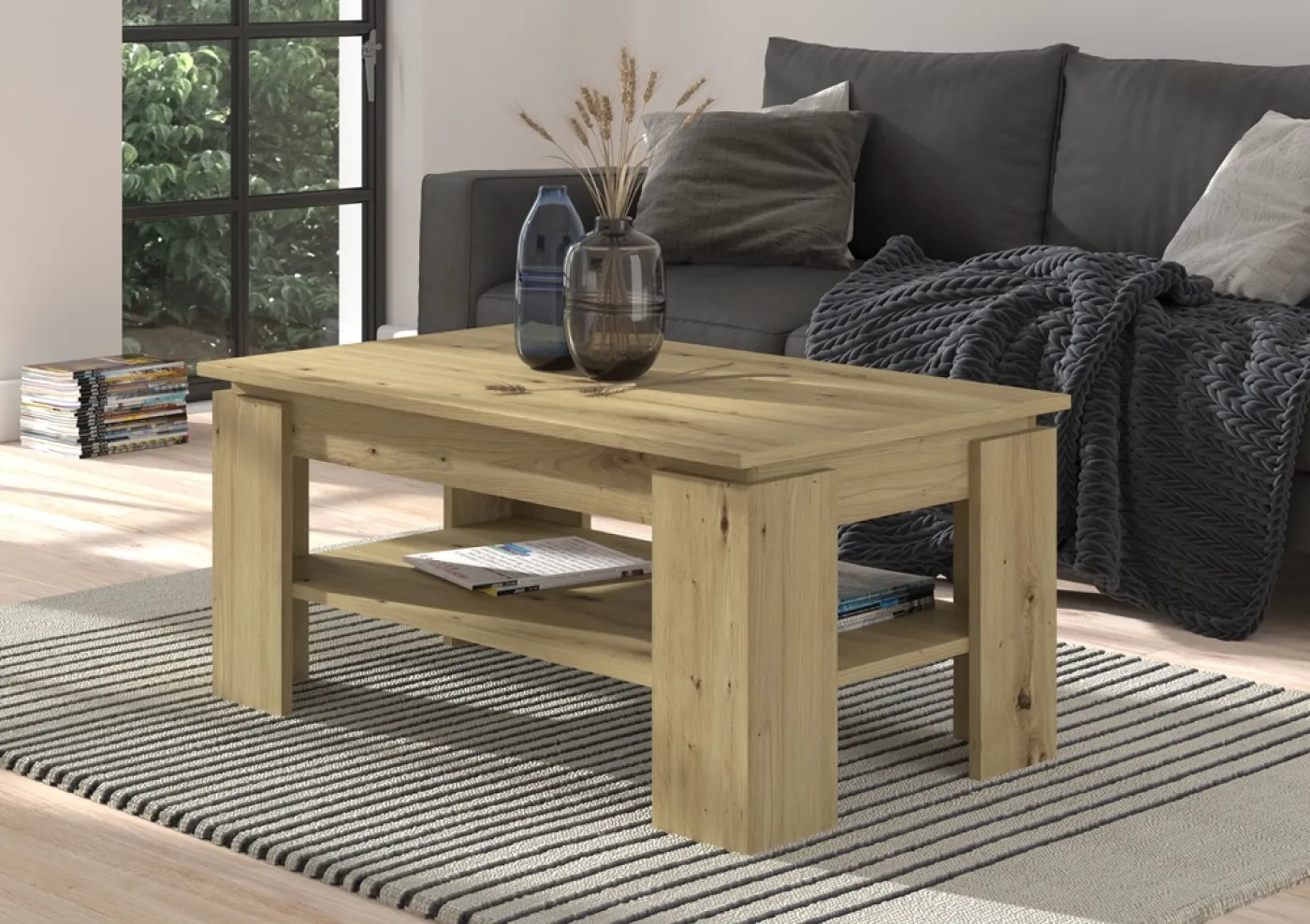 Couchtisch Titan | Wohnzimmertisch | Artisan Eiche