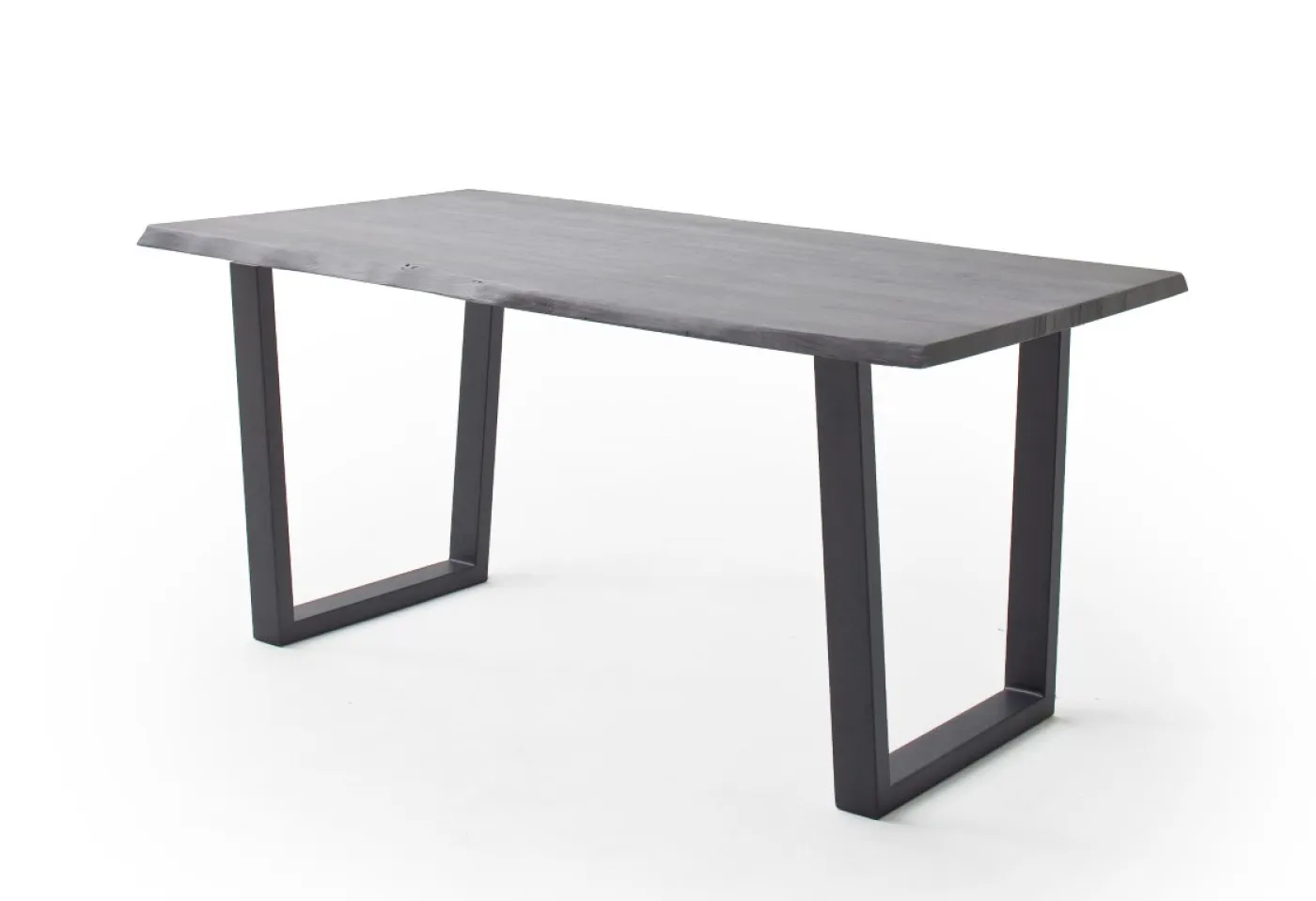 Esstisch Calabria | Akazie massiv | T-Gestell | grau / anthrazit | 200 x 100 -Tischplatte 3,5 cm