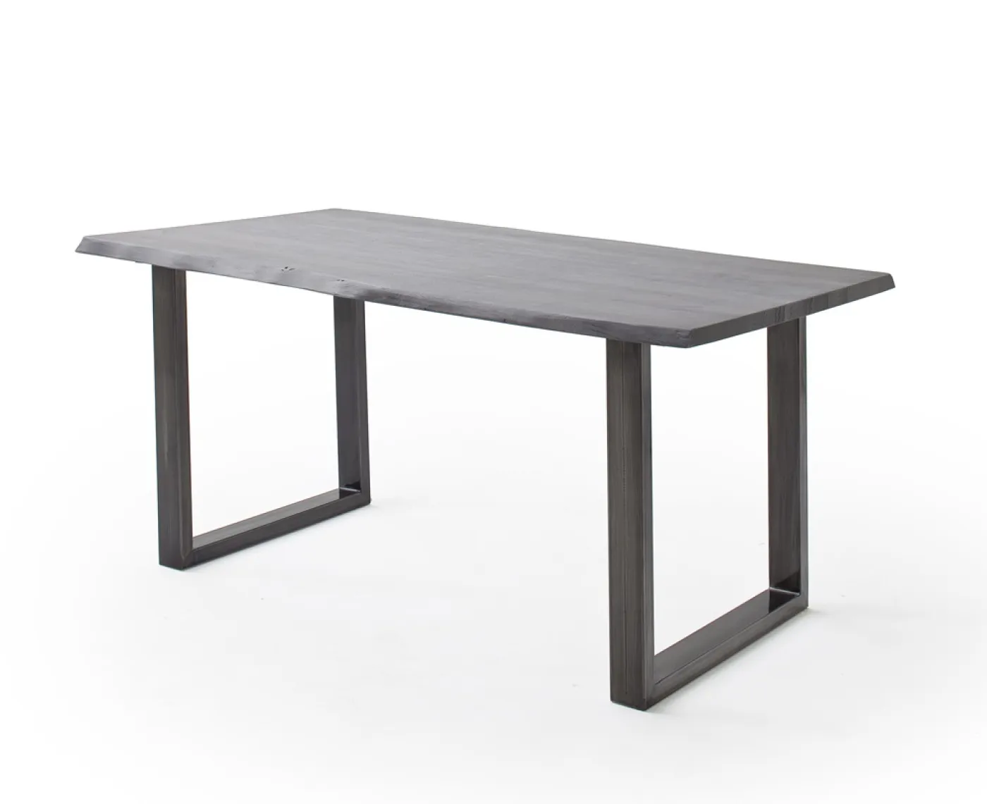 Esstisch Calabria | Akazie massiv | U-Gestell | 160/180/200/220/240 | grau / antik gewischt | verschiedene Größen