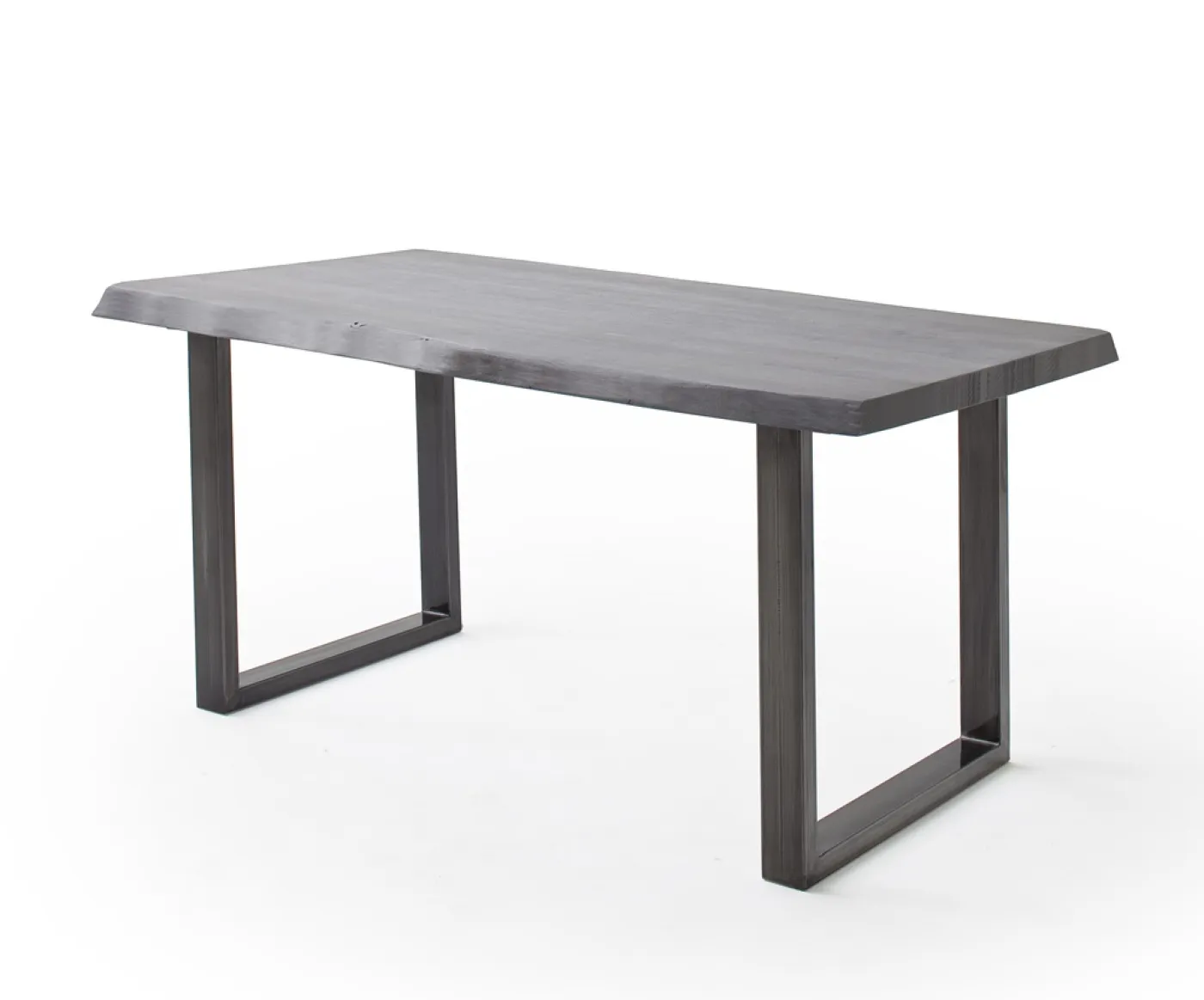 Esstisch Calabria | Akazie massiv | U-Gestell | 160/180/200/220/240 | grau / antik gewischt | verschiedene Größen