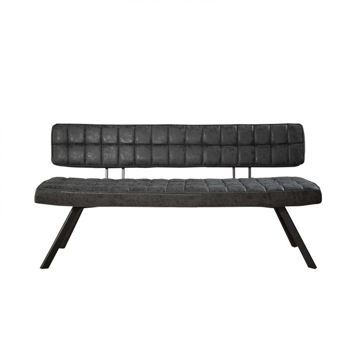Esszimmerbank Josie | Kunstleder | schwarz | 150/180 | verschiedene Größen