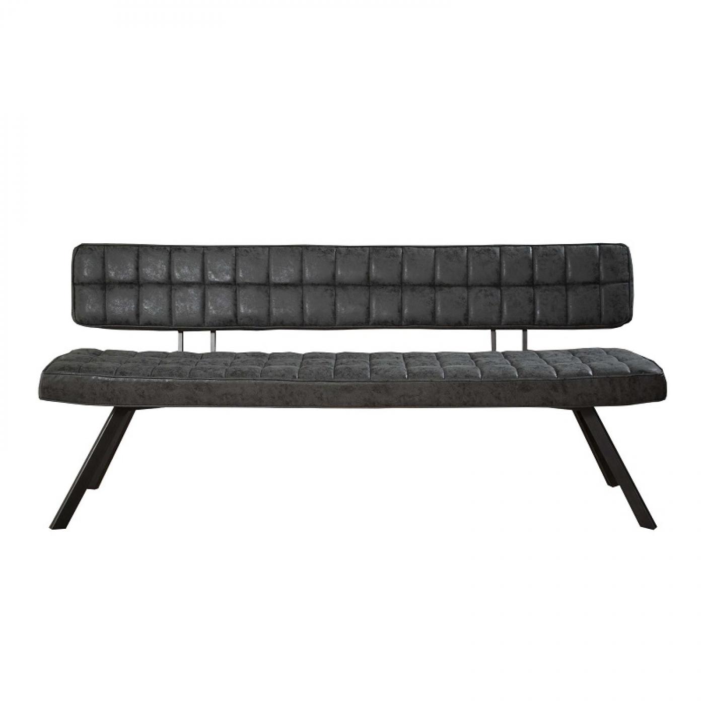 Esszimmerbank Josie | Kunstleder | schwarz | 150/180 | verschiedene Größen