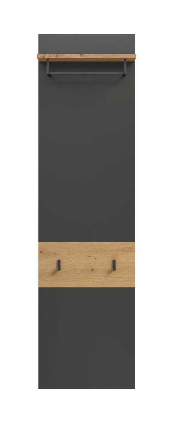 Garderoben-Set Canu 4 | Basalt grau / Artisan | 3-teilig