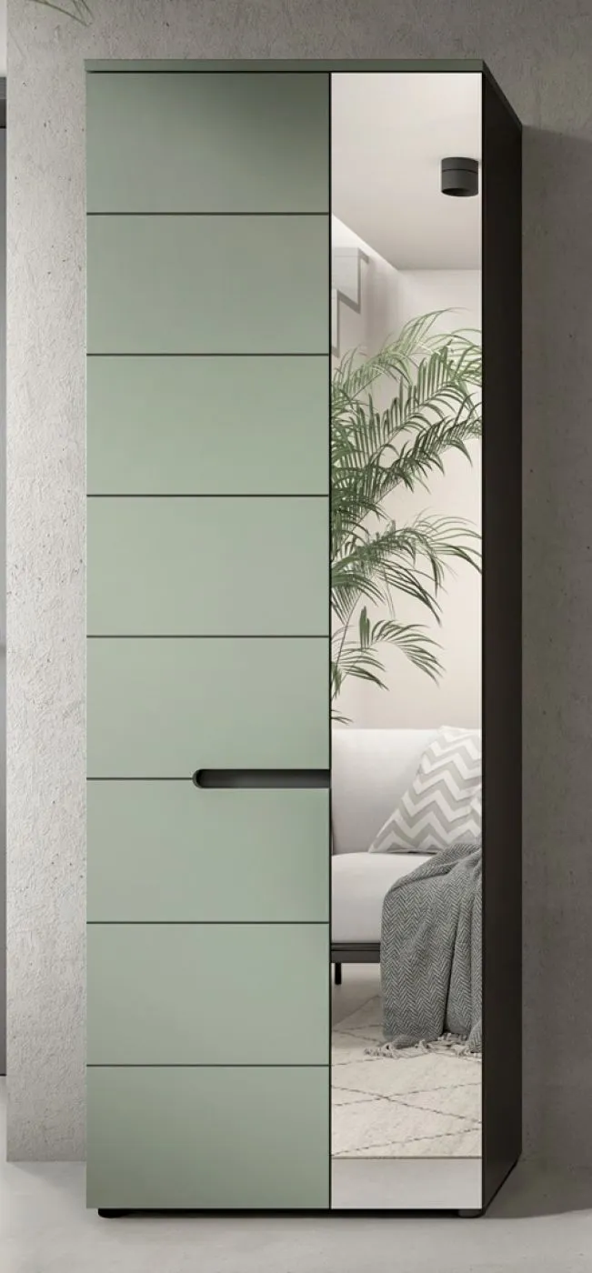 Garderoben-Set Canu | Basalt grau / Smoke Green | 3-teilig