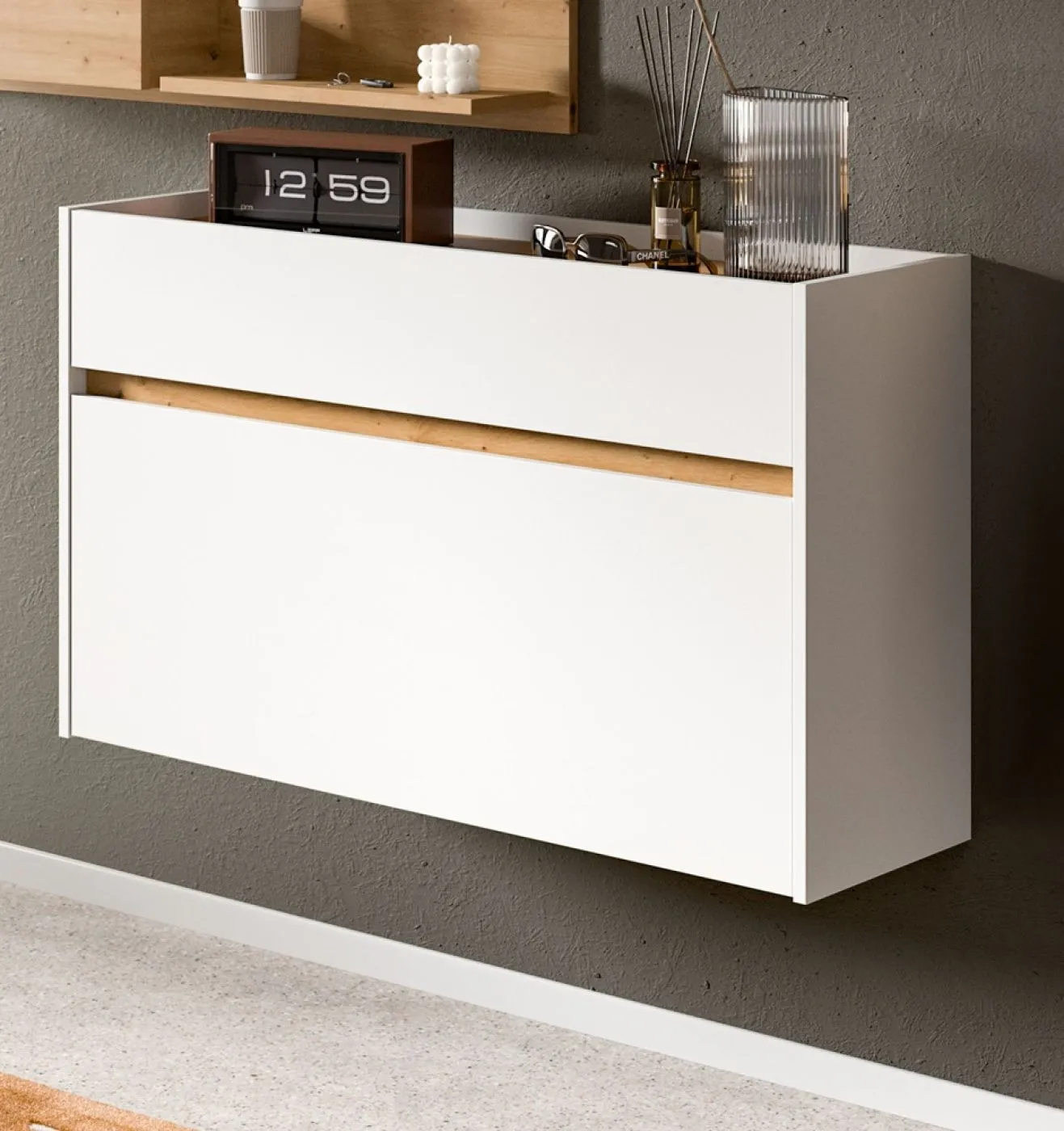 Garderoben-Set Drive 1 | weiß / Artisan Oak | 3-teilig