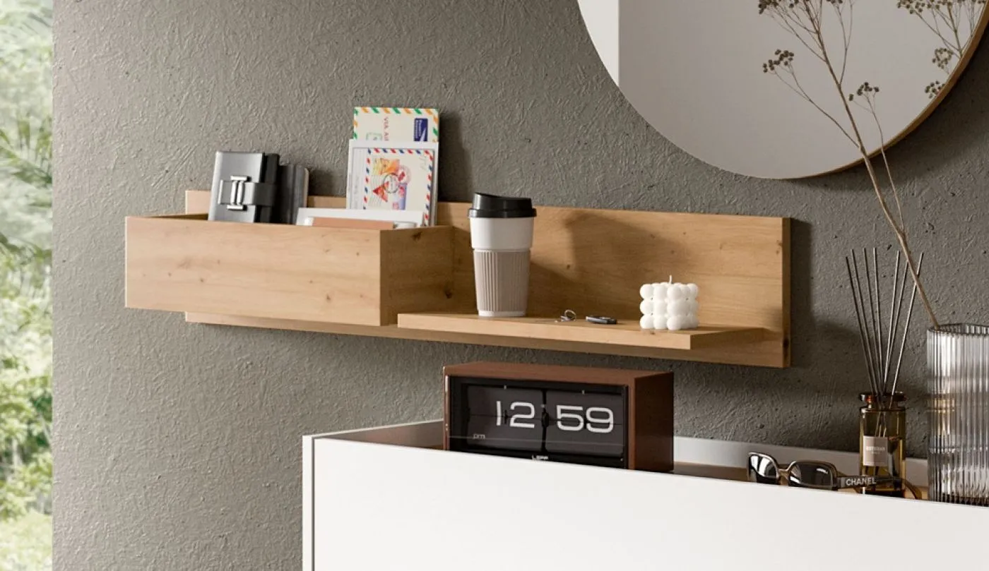 Garderoben-Set Drive 2 | weiß / Artisan Oak | 3-teilig mit Beleuchtung
