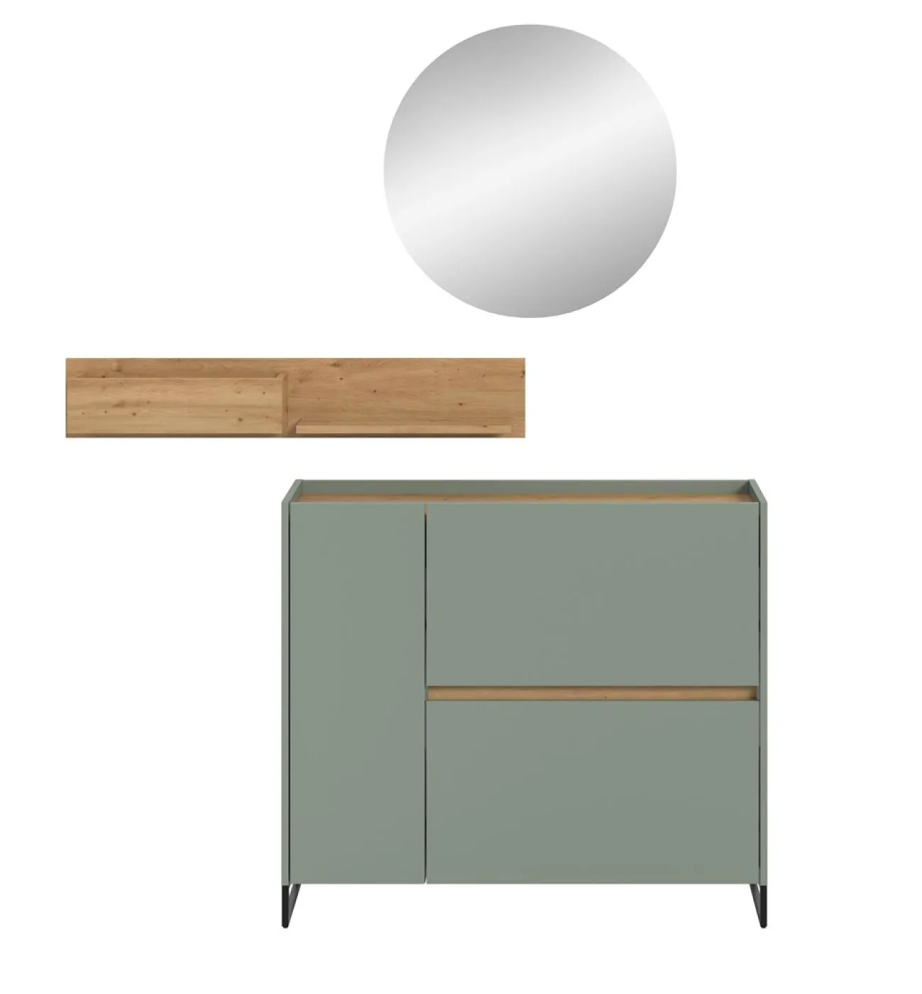 Garderoben-Set Drive 4 | Salbei / Artisan Oak | 3-teilig