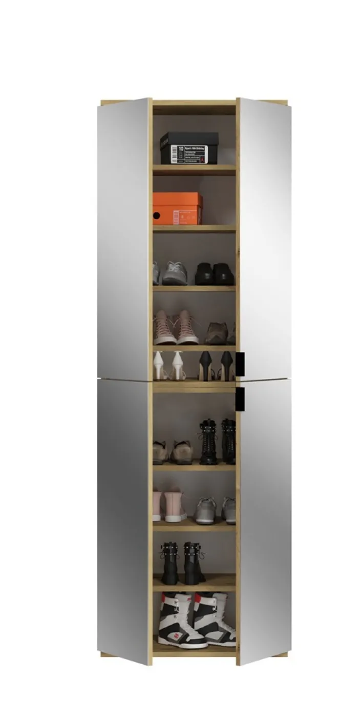 Garderoben Set Projekt X 1 | Artisan Eiche / Spiegeltüren | 3-teilig