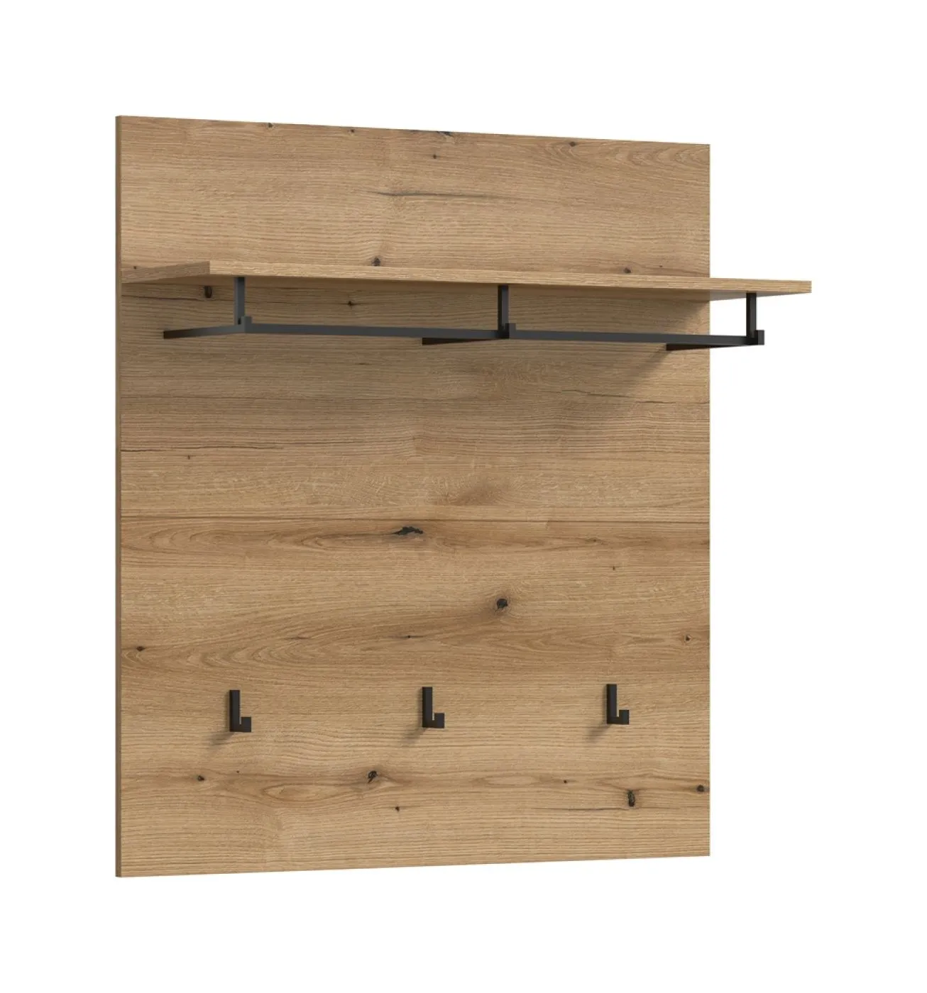 Garderobenpaneel Scout | mit Hutablage | Evoke Oak