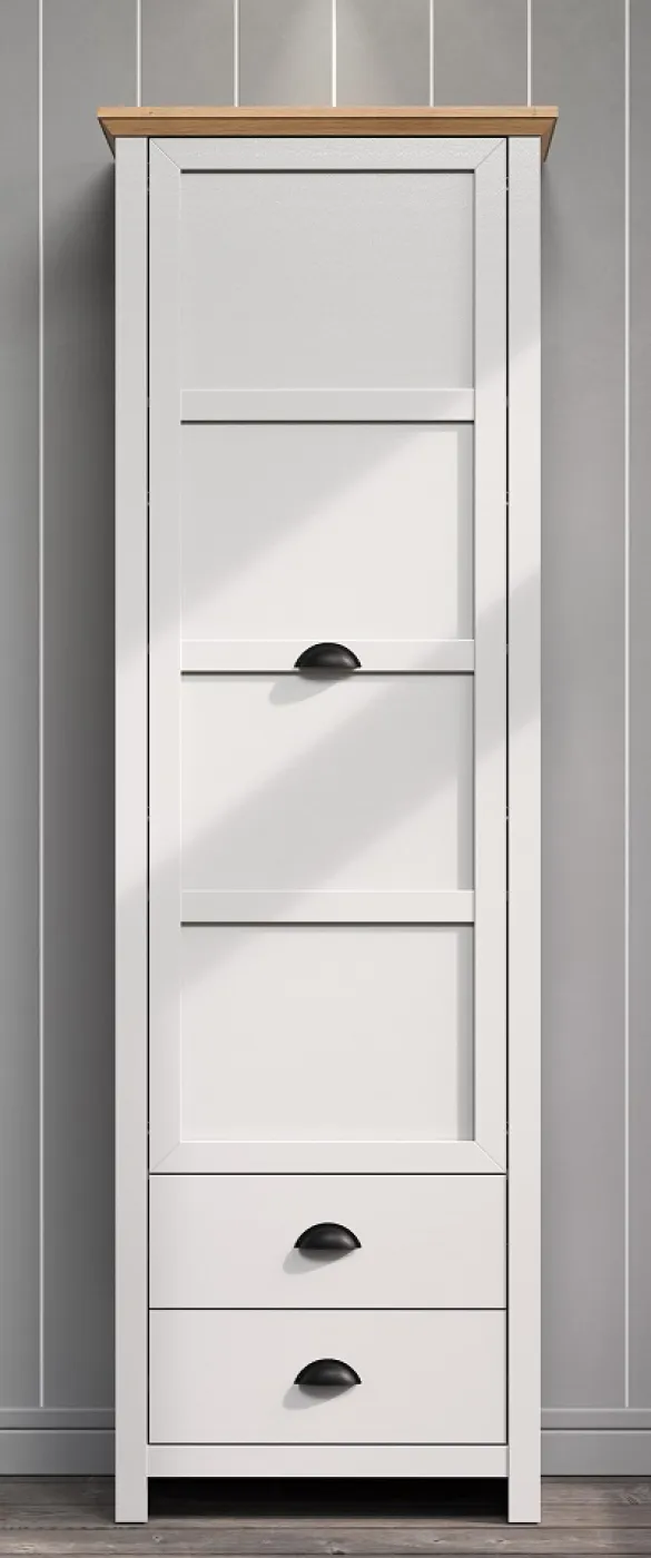 Garderobenschrank Landside | Lichtgrau / Artisan Eiche