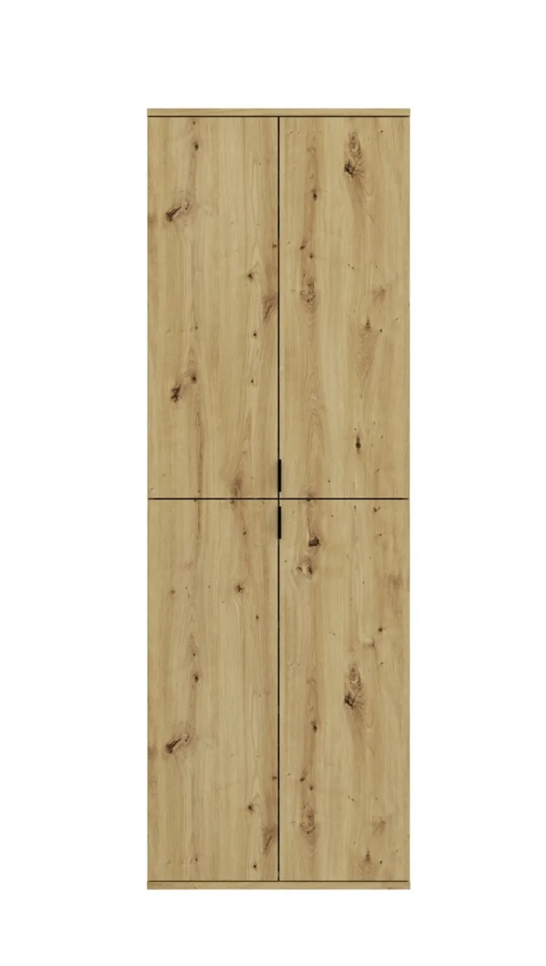 Garderobenschrank Projekt X groß | Kombination | Artisan Eiche / Spiegeltüren | 4-teilig
