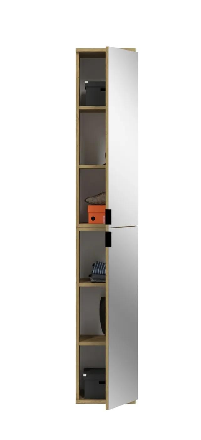 Garderobenschrank Projekt X | Kombination | Artisan Eiche | Spiegeltüren | 2-teilig