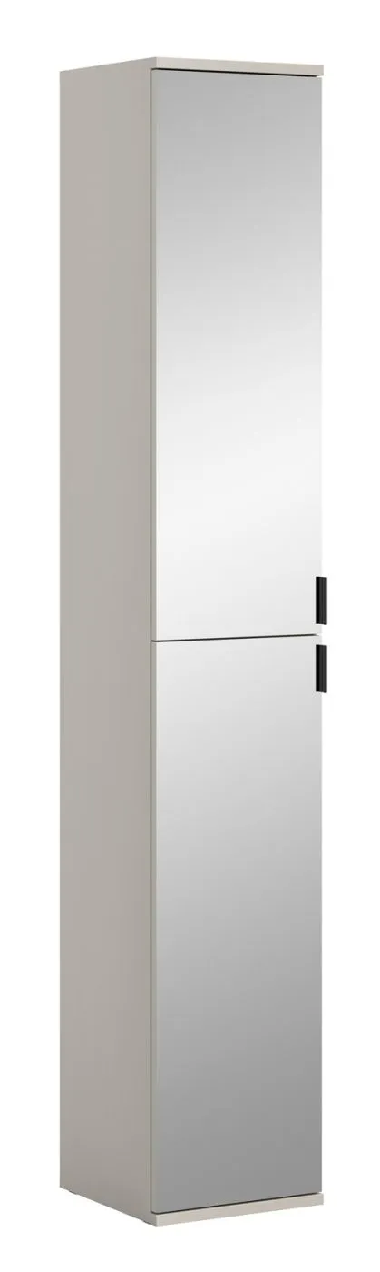 Garderobenschrank Set Projekt X | Kaschmir | Spiegeltüren | 2-teilig