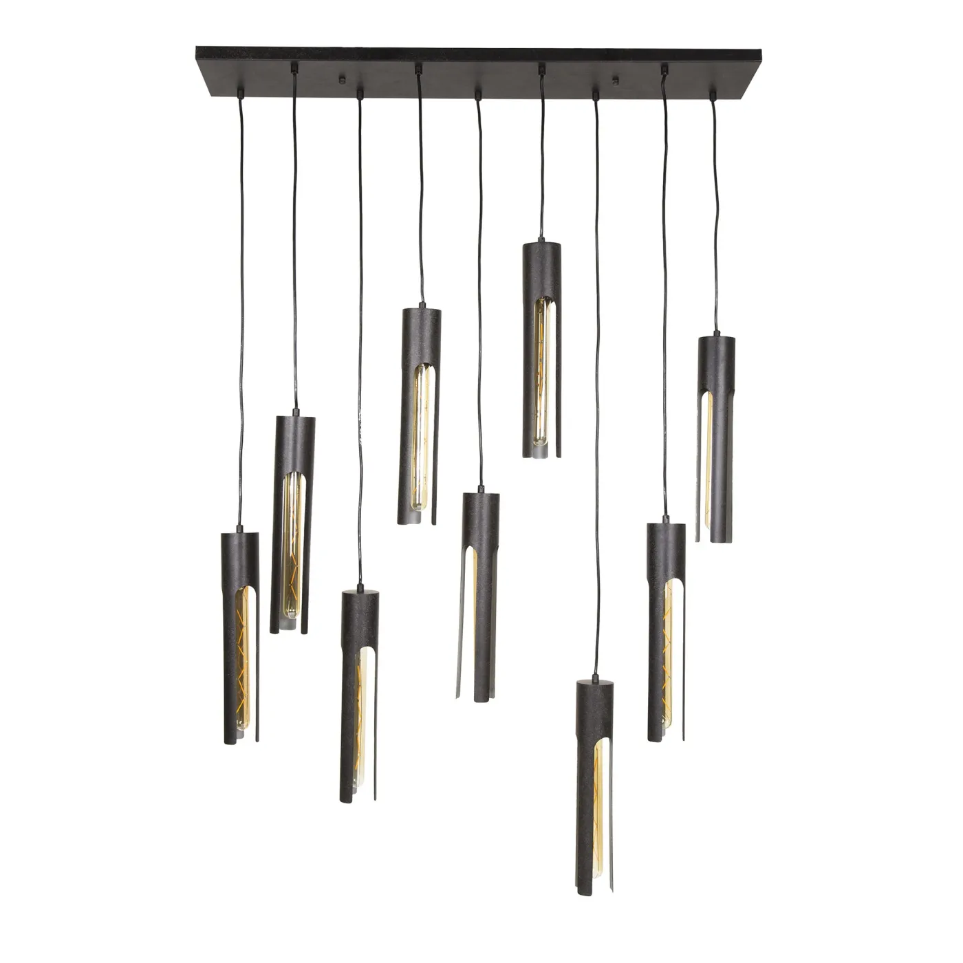 Hängelampe Bondo 9 Lampen | Metall | Artic schwarz