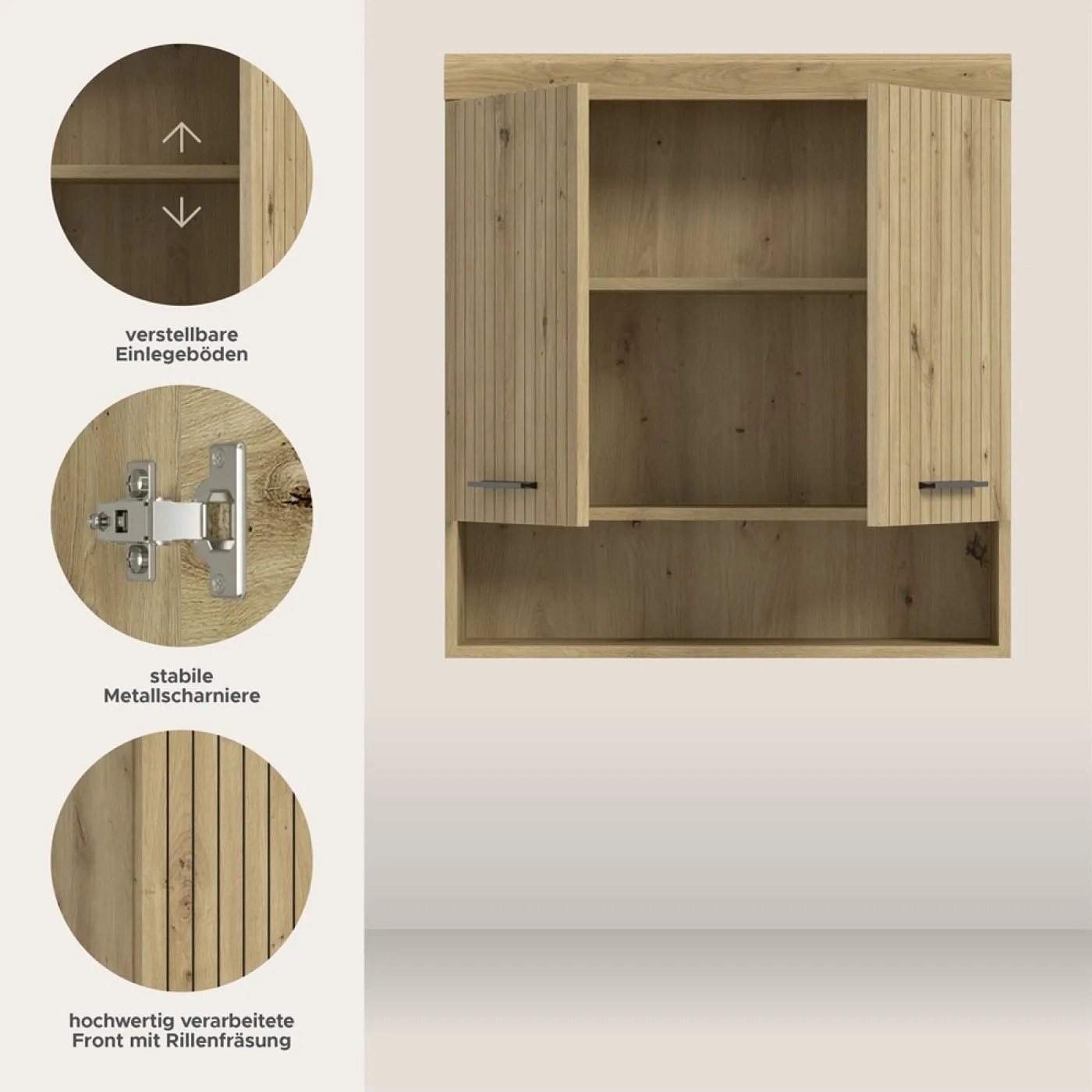 Hängeschrank breit Scout | Artisan Eiche