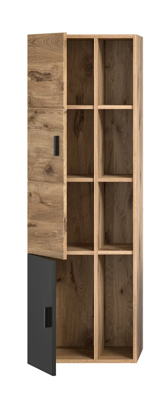 Hängeschrank groß Grado | Nox Oak / grau
