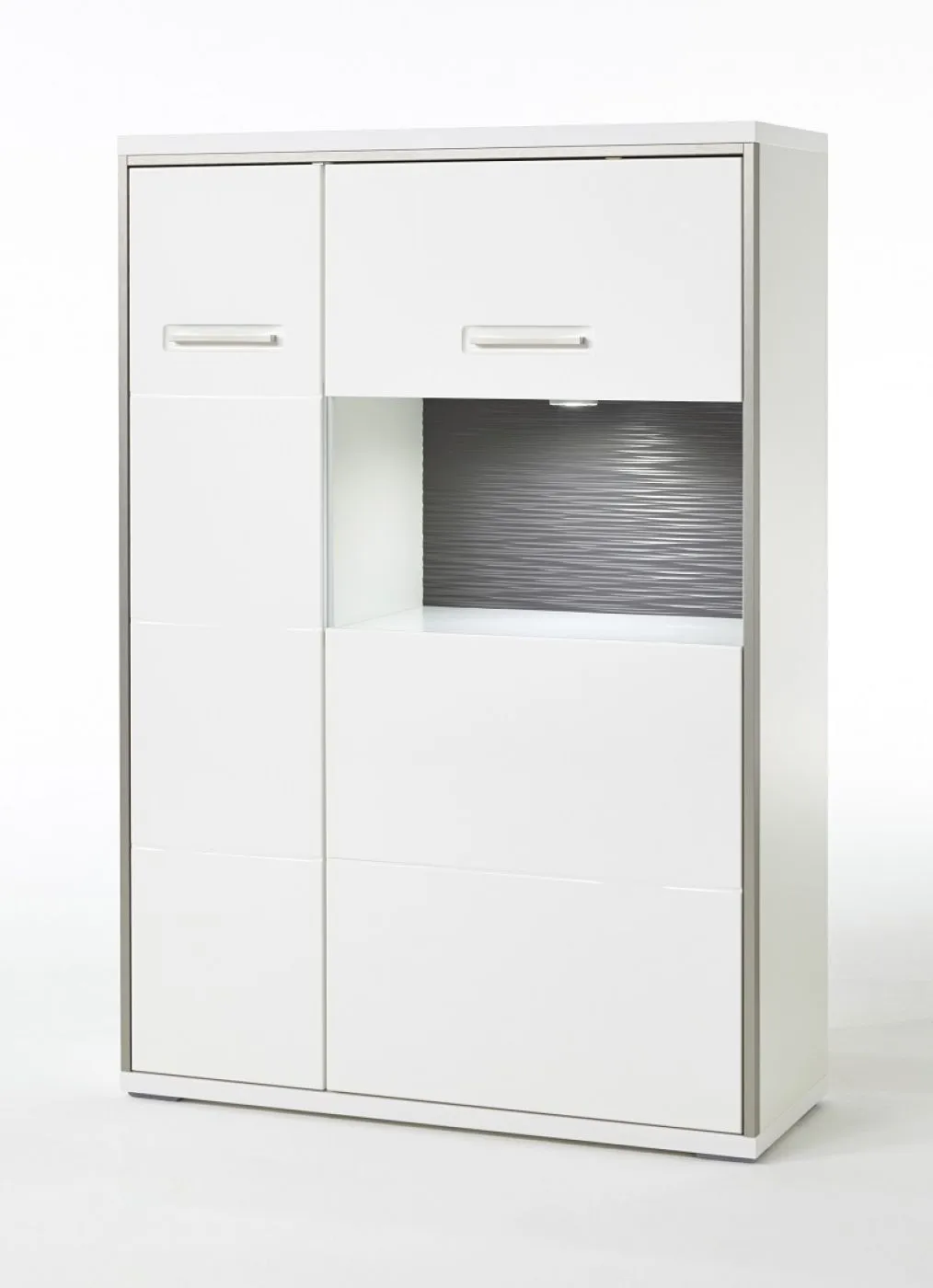 Highboard Trento 2 | weiß Hochglanz | ohne Beleuchtung