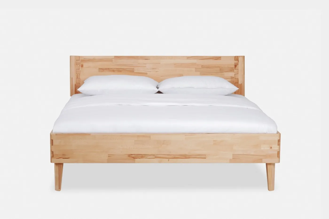 Holzbett massiv Atlanta | Buche lackiert | 100x200