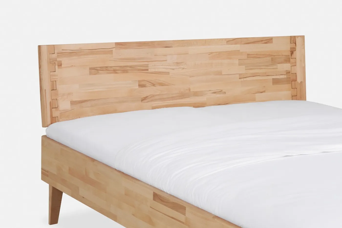 Holzbett massiv Atlanta | Wildeiche natur geölt | 160x210