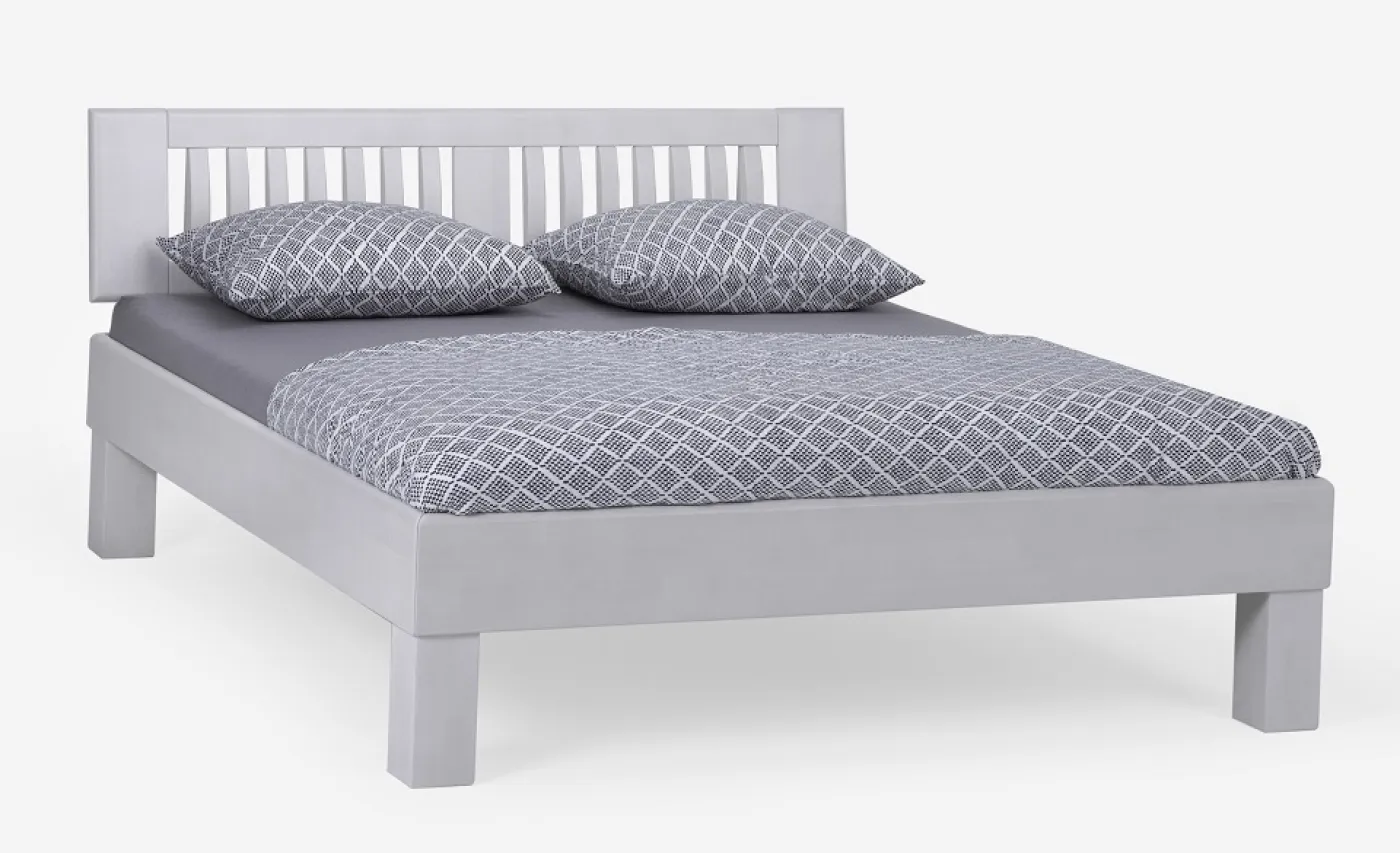 Holzbett massiv Dahlia | Buche weiß lackiert | 160x220 | Kopfteil 3