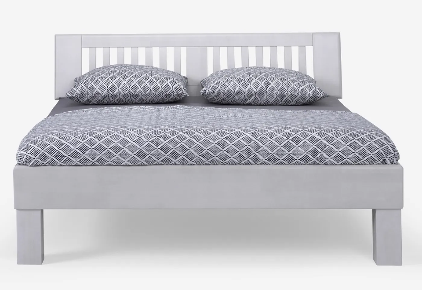 Holzbett massiv Dahlia | Buche weiß lackiert | 160x220 | Kopfteil 3