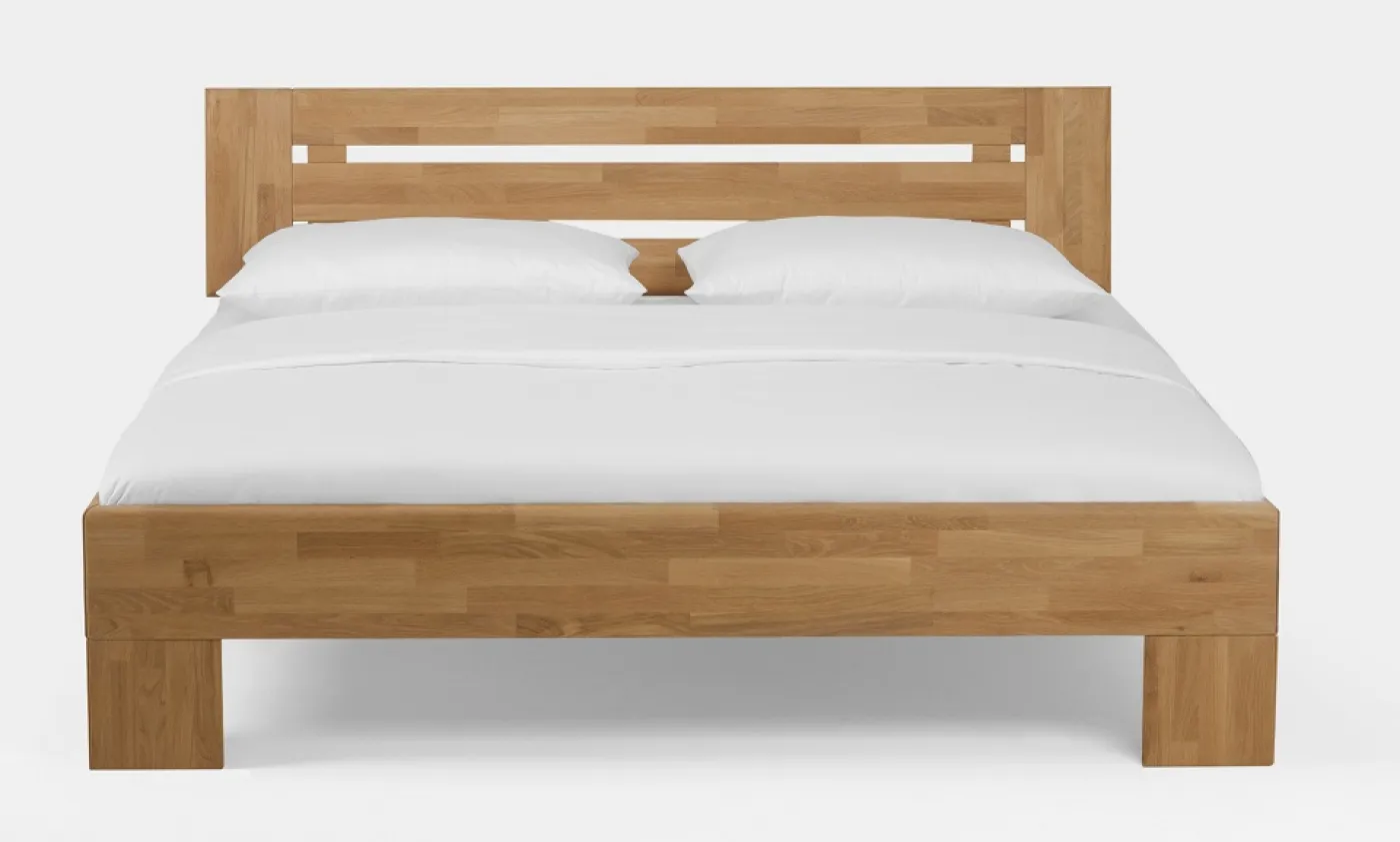 Holzbett massiv Dahlia | Wildeiche Honig geölt | 200x210 | Kopfteil 3
