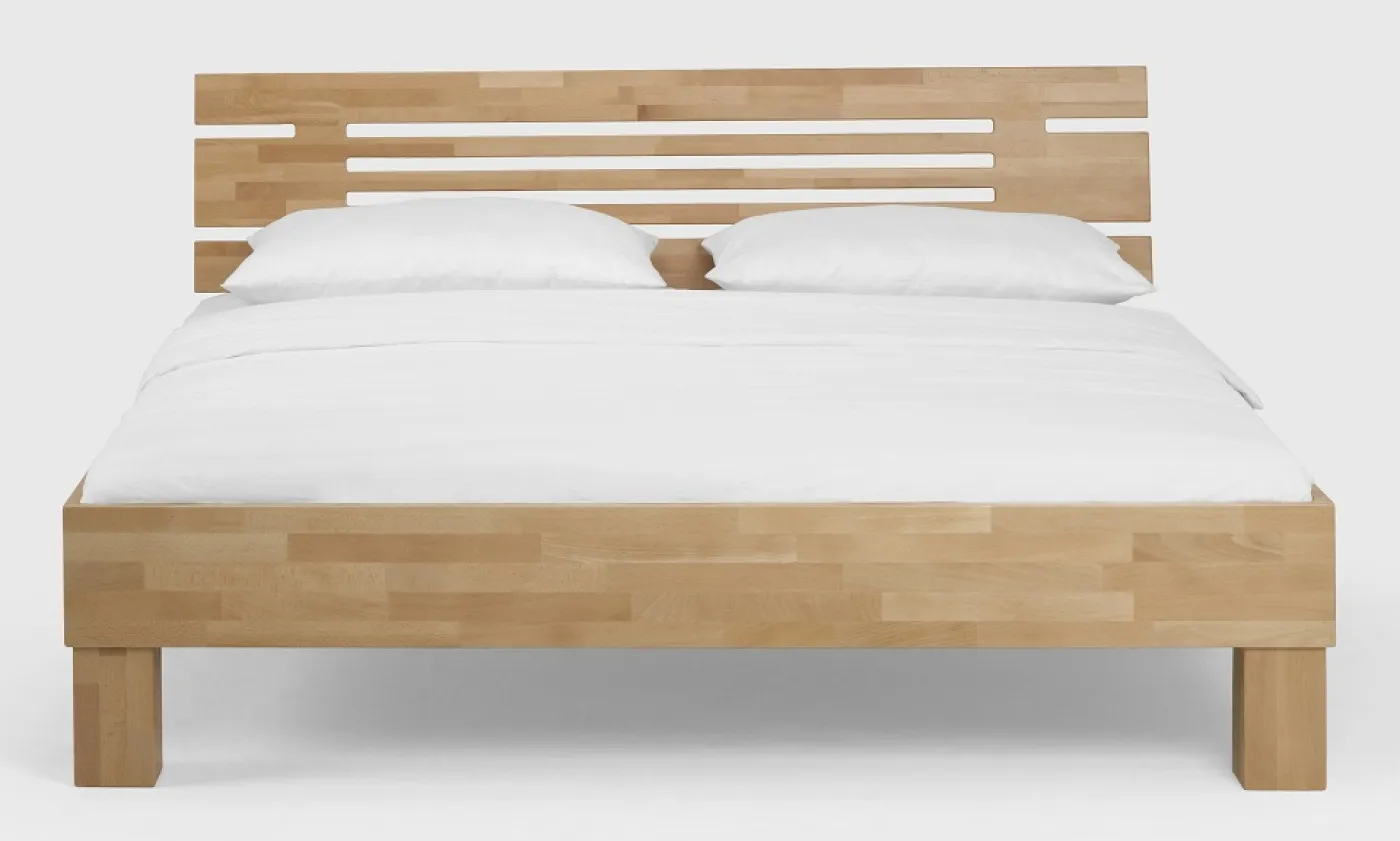 Holzbett massiv Daisy | Buche lackiert | 100x210 | Kopfteil 1