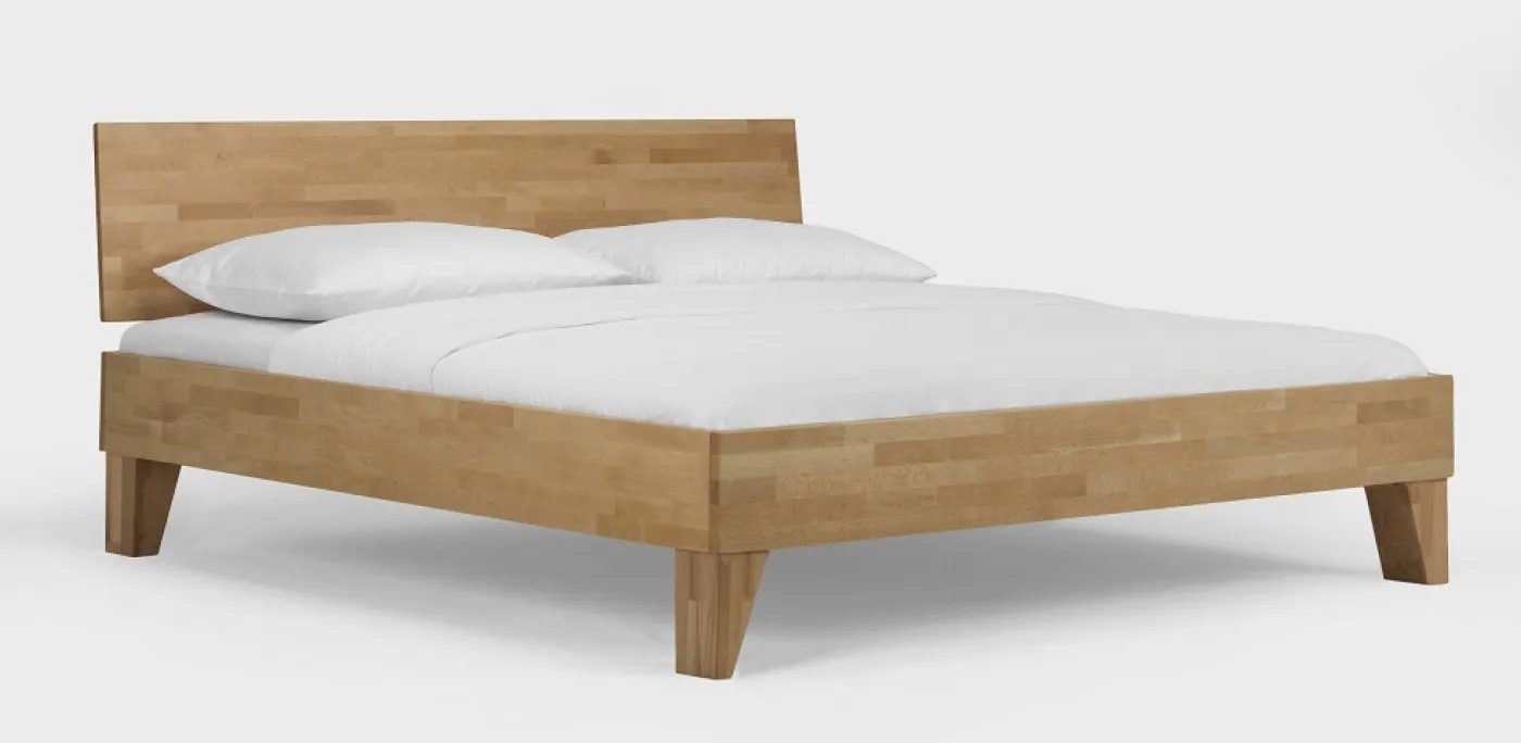 Holzbett massiv Daisy | Buche lackiert | 140x210 | Kopfteil 2