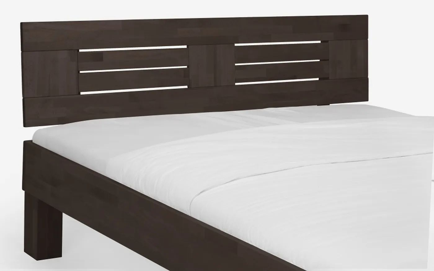 Holzbett massiv Daisy | Buche wenge lackiert | 100x220 | Kopfteil 3
