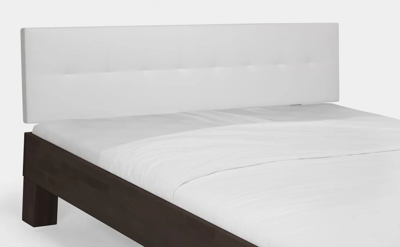 Holzbett massiv Daisy | Buche wenge lackiert | 100x220 | Kopfteil 4