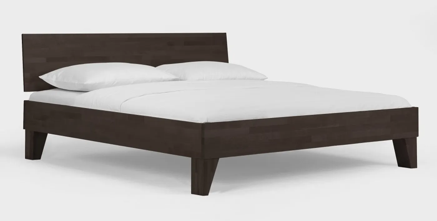 Holzbett massiv Daisy | Buche wenge lackiert | 120x210 | Kopfteil 2