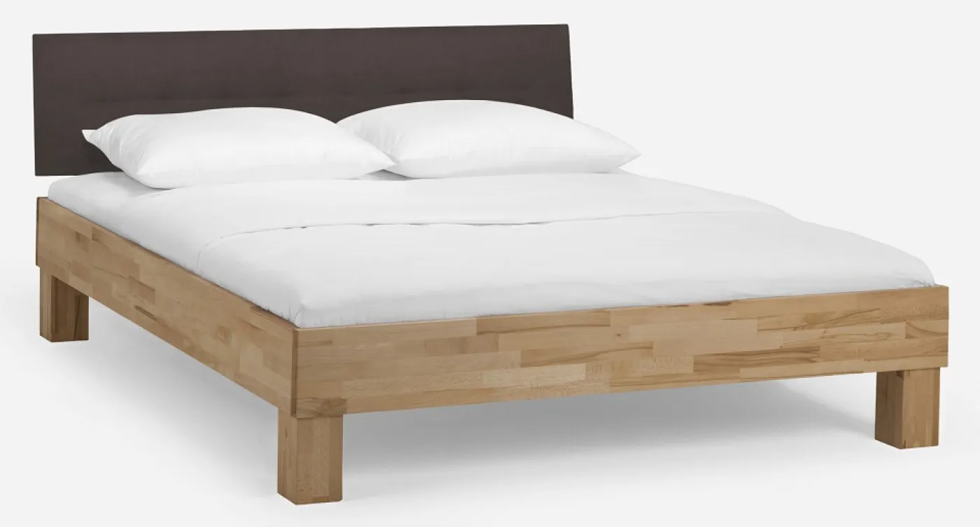 Holzbett massiv Daisy | Kernbuche geölt | 90x210 | Kopfteil 4