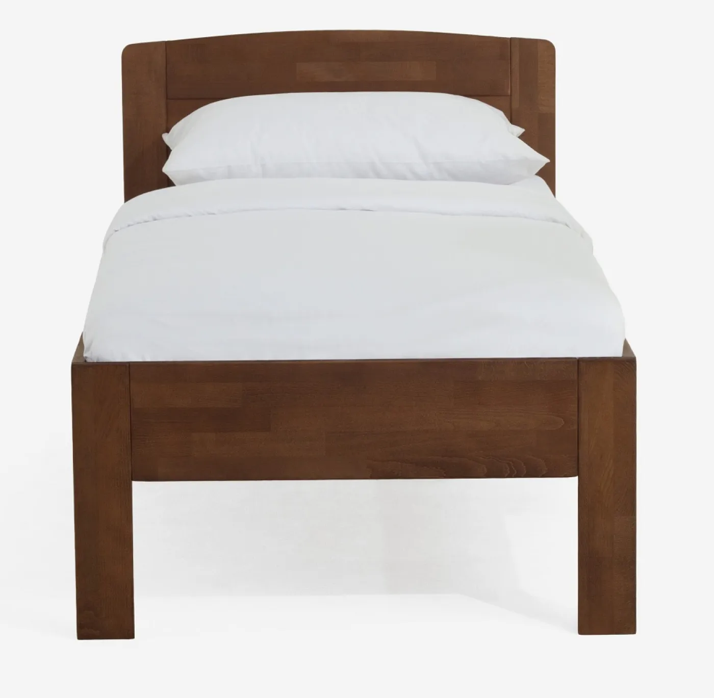 Holzbett massiv Jasmine | Buche walnuss geölt | 90x220 | ohne Fußteil
