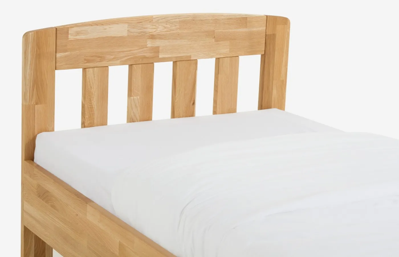 Holzbett massiv Jasmine | Wildeiche honig geölt | verschiedene Größen