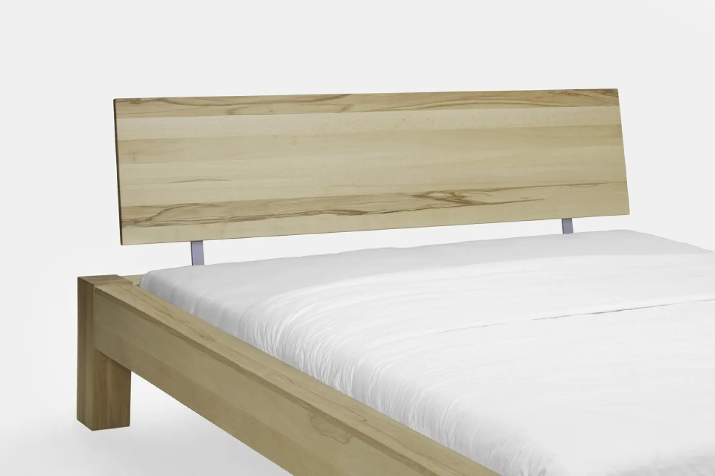 Holzbett massiv Lotus | Kernbuche geölt | verschiedene Größen 140x210 Kopfteil 1