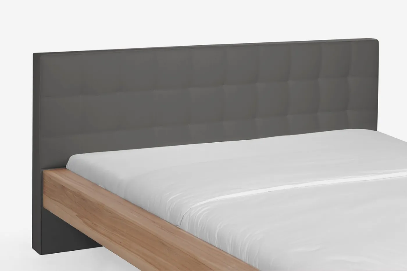 Holzbett massiv Lotus | Kernbuche geölt | verschiedene Größen 140x210 Kopfteil 1