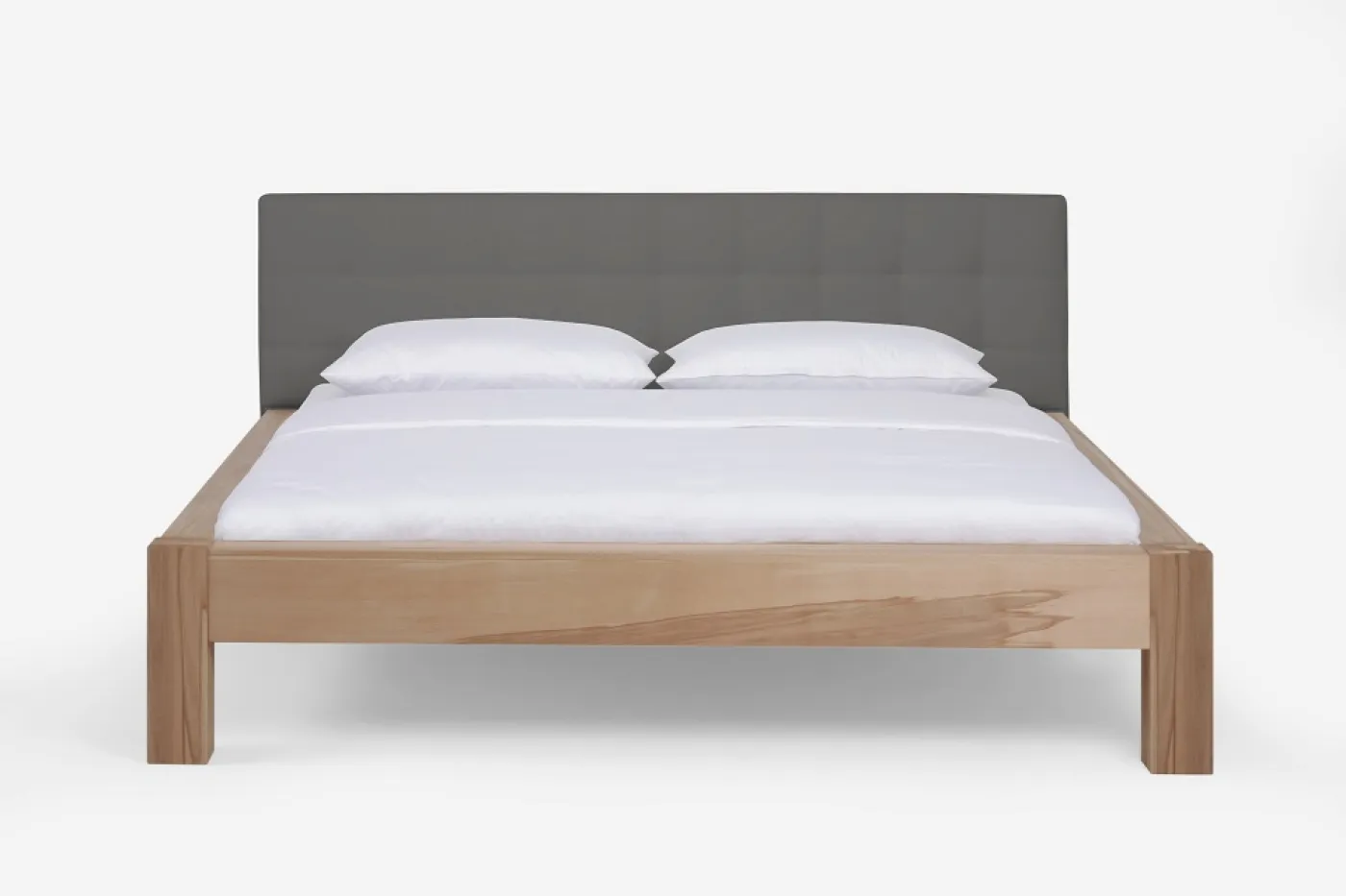 Holzbett massiv Lotus | Kernbuche geölt | verschiedene Größen 180x210 Kopfteil 2