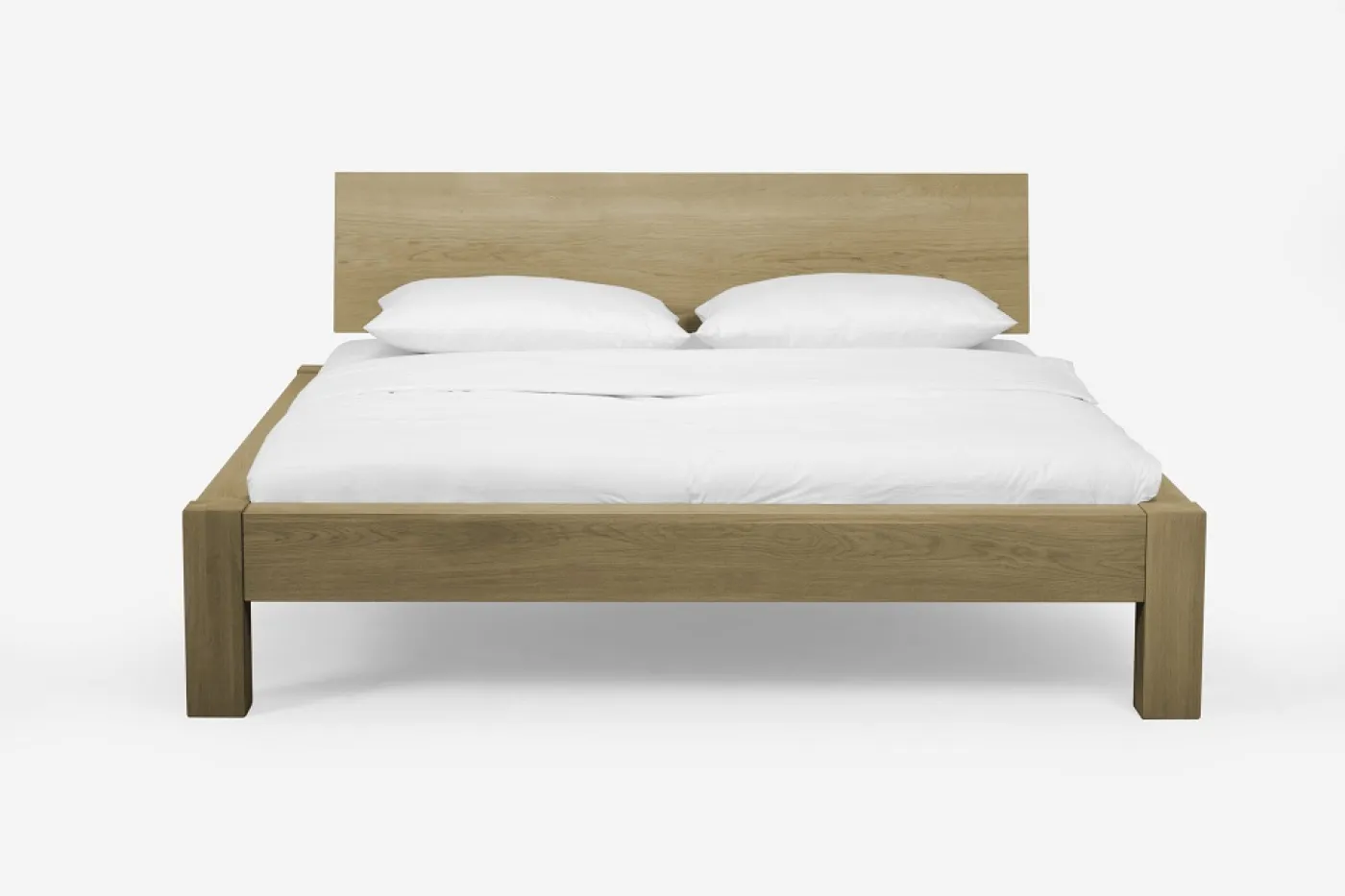 Holzbett massiv Lotus | Wildeiche Honig geölt | 140x200 | Kopfteil 3