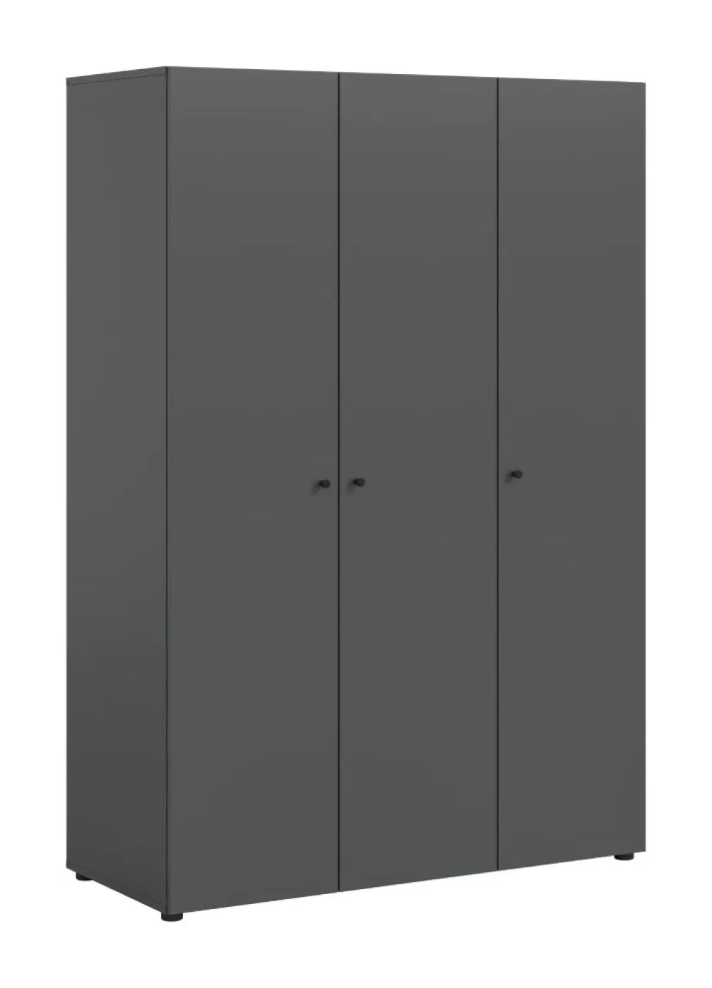 Kleiderschrank Darwin | mit 3 Türen | anthrazit