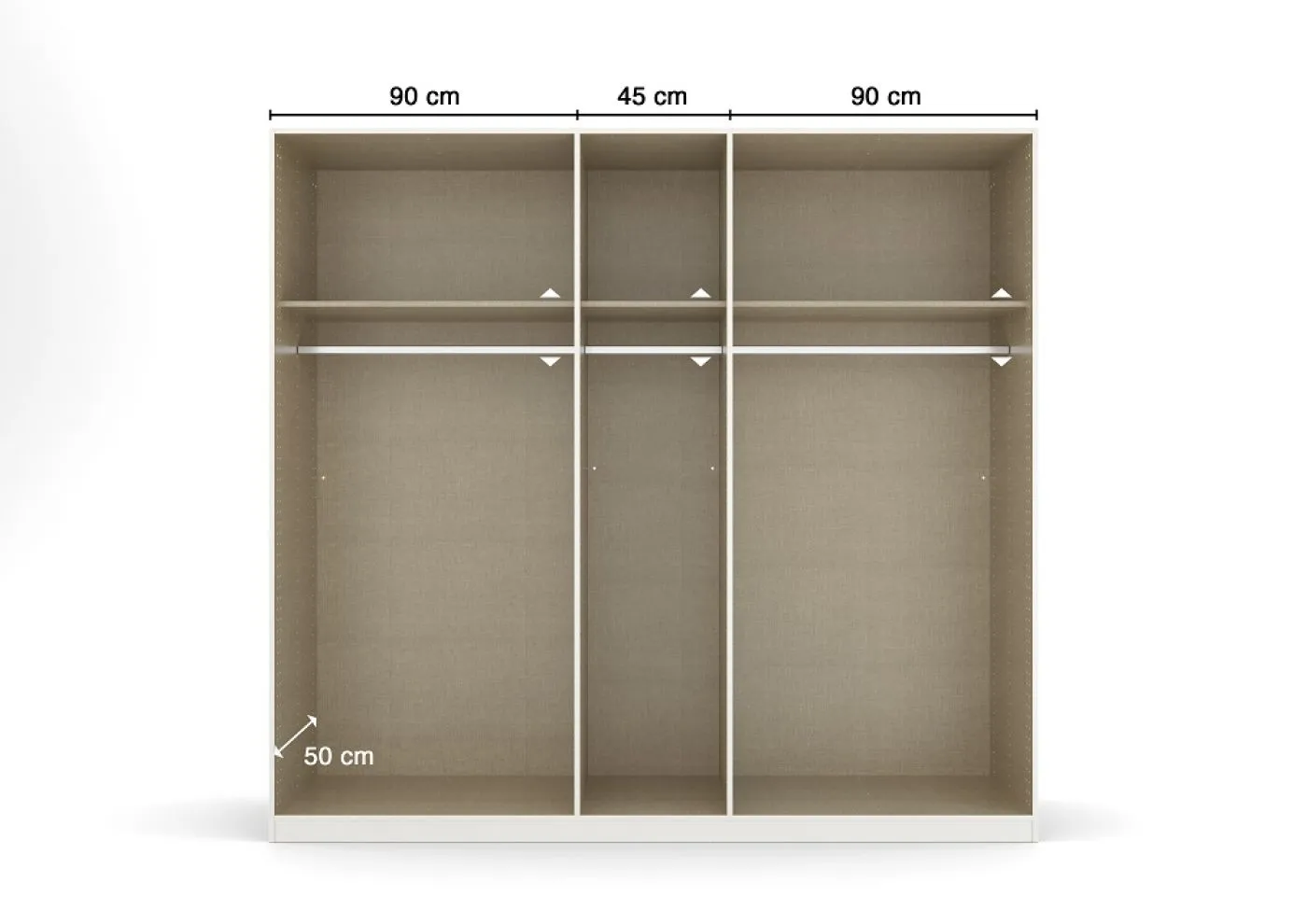 Kleiderschrank Drehtürenschrank Glamour | effektgrau Hochglanz / grau metallic | verschiedene Größen