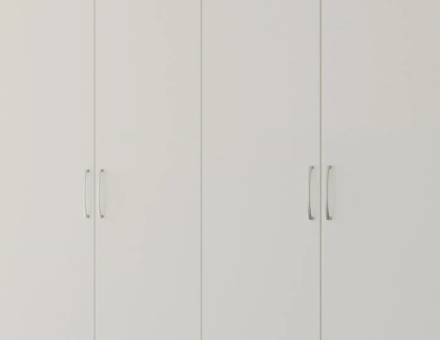 Kleiderschrank Drehtürenschrank Quadra-Spin | 6-türig | alpinweiß | 271x210 | Griff Pure